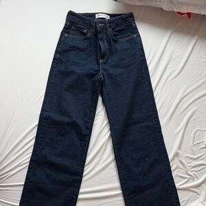 Aritzia Dark Indigo Straight Leg Jeans